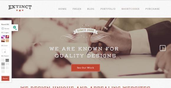 extinct-portfolio-wordpress-theme