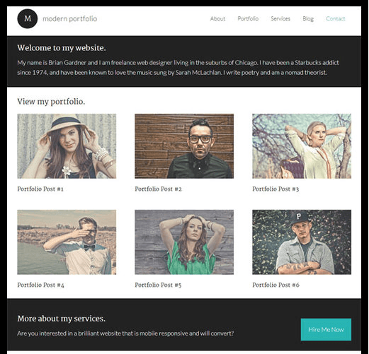 modern-portfolio-wordpress-theme