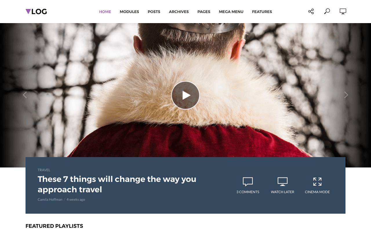 vlog-wordpress-theme-video