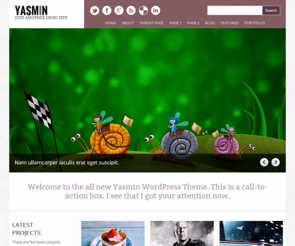 Free WordPress theme Yasmin