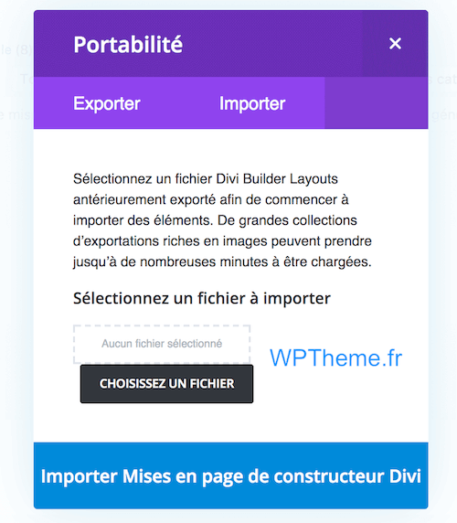 import-layout-divi