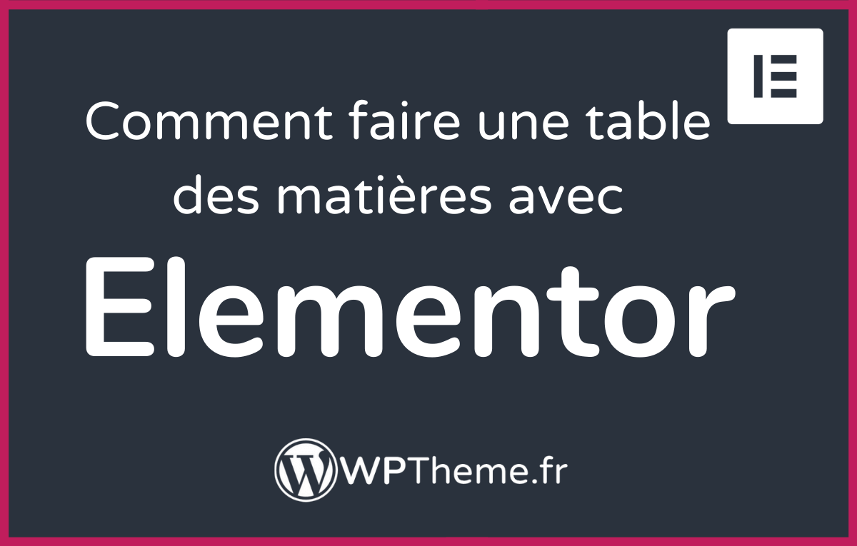table-matiere-elementor-toc